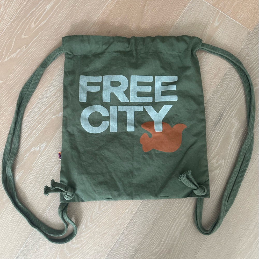 FREECITY X GAP COLLAB Sinch Bag / FREECITY Backpack Green